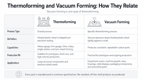 thermoforming and vacuum forming